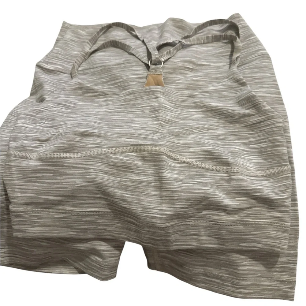 NEW Outdoor Voices Biker shorts and Free form crop top Oatmeal set SM